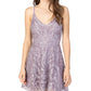 Speechless Women's Embroidered Mesh Skater Dress Pink Dark Beige Size 5