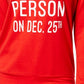 Rebellious One Juniors' Morning Person Graphic Top Red Size Large