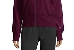 Champion Women's Heritage Herringbone Zip Hoodie Purple Size Small