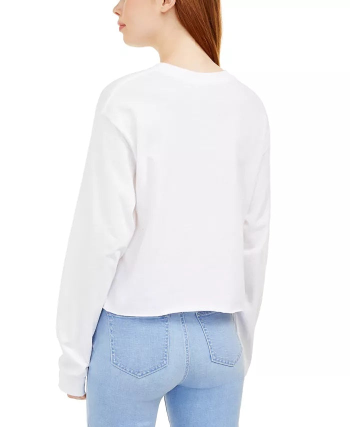 Love Tribe Juniors' Cotton Coca-Cola Graphic Top White Size X-Large