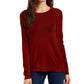 Planet Gold Juniors' Crewneck Sweater Red Size Large
