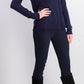 Planet Gold Junior's V Neck Sweater Navy Size Medium
