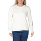 Michael Kors Women's Snap Hem Sweater White Size Large
