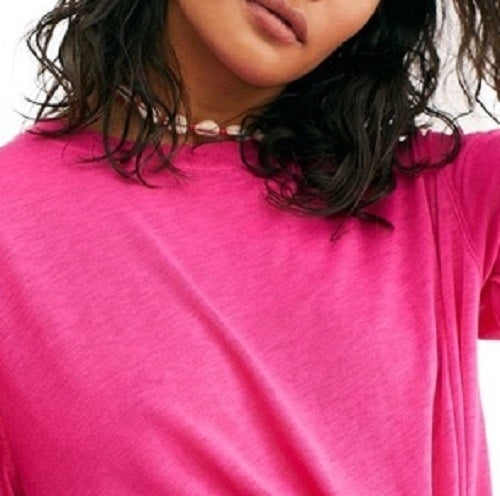Free People Women's Cassidy Tee Size Pink Size X-Small