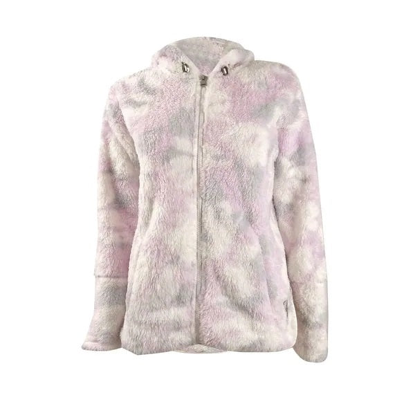 calvin-klein-performance-womens-floral-print-hooded-jacket-pink-size-large
