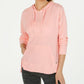 Calvin Klein Women's Performance High-Low Hoodie Orange Size Small
