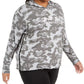 Calvin Klein Performance Women's Plus Size Camouflage-Print Logo Hoodie Charcoal Size 1X