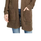 Pink Rose Juniors' Eyelet Long Cardigan Green Size X-Large