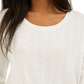 Pink Rose Junior's Drawstring Hem Top White Size Large