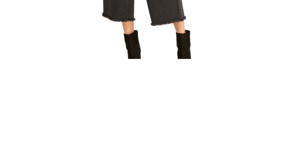 Rachel Roy Women's Cropped Paperbag Pants Black Size 10