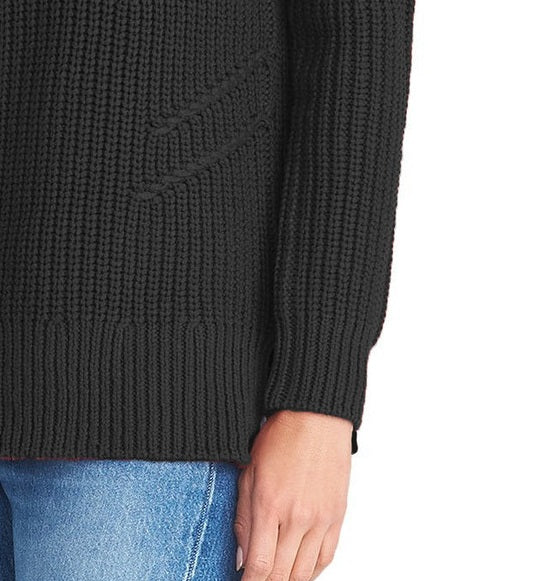 Rachel Roy Women's Textured Sweater Black Size X-Large