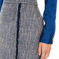 Calvin Klein Women's Tweed Pencil Skirt Blue Size 6