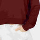 Crave Fame Juniors' Waffle-Knit Quarter-Zip Top Brown Size X-Large