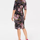 Connected Women's Floral Print Sarong Dress Charcoal Size 8 Petite