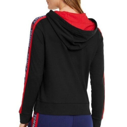 Tommy Hilfiger Women's Sport Logo Hoodie Black Size Small