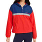 Tommy Hilfiger Sport Women's Red Pocketed Long Sleeve Zip Neck Hoodie Top Red Size X-Small