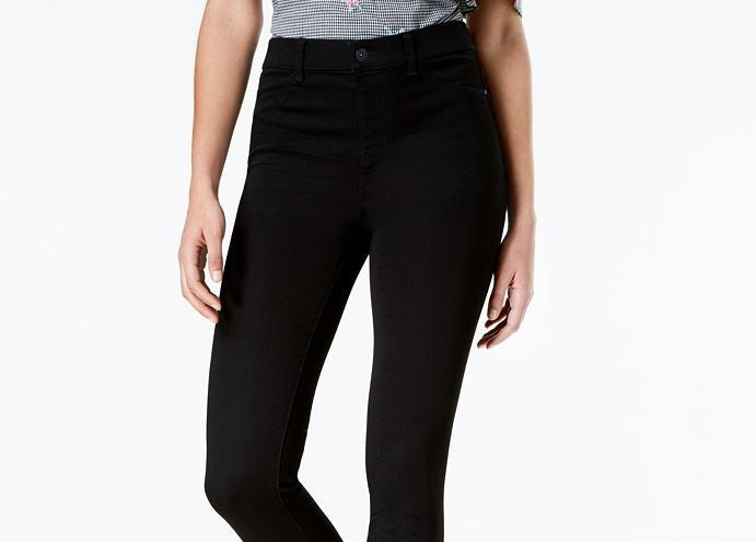 Vanilla Star Juniors' Super High-Rise Jeggings Black Size 3