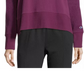 Champion Women's Heritage Cotton Mixed Texture Sweatshirt Purple Size Extra Small