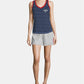 Champion Heritage Women's Cotton V-Neck Tank Top Dark Blue Size X-Large