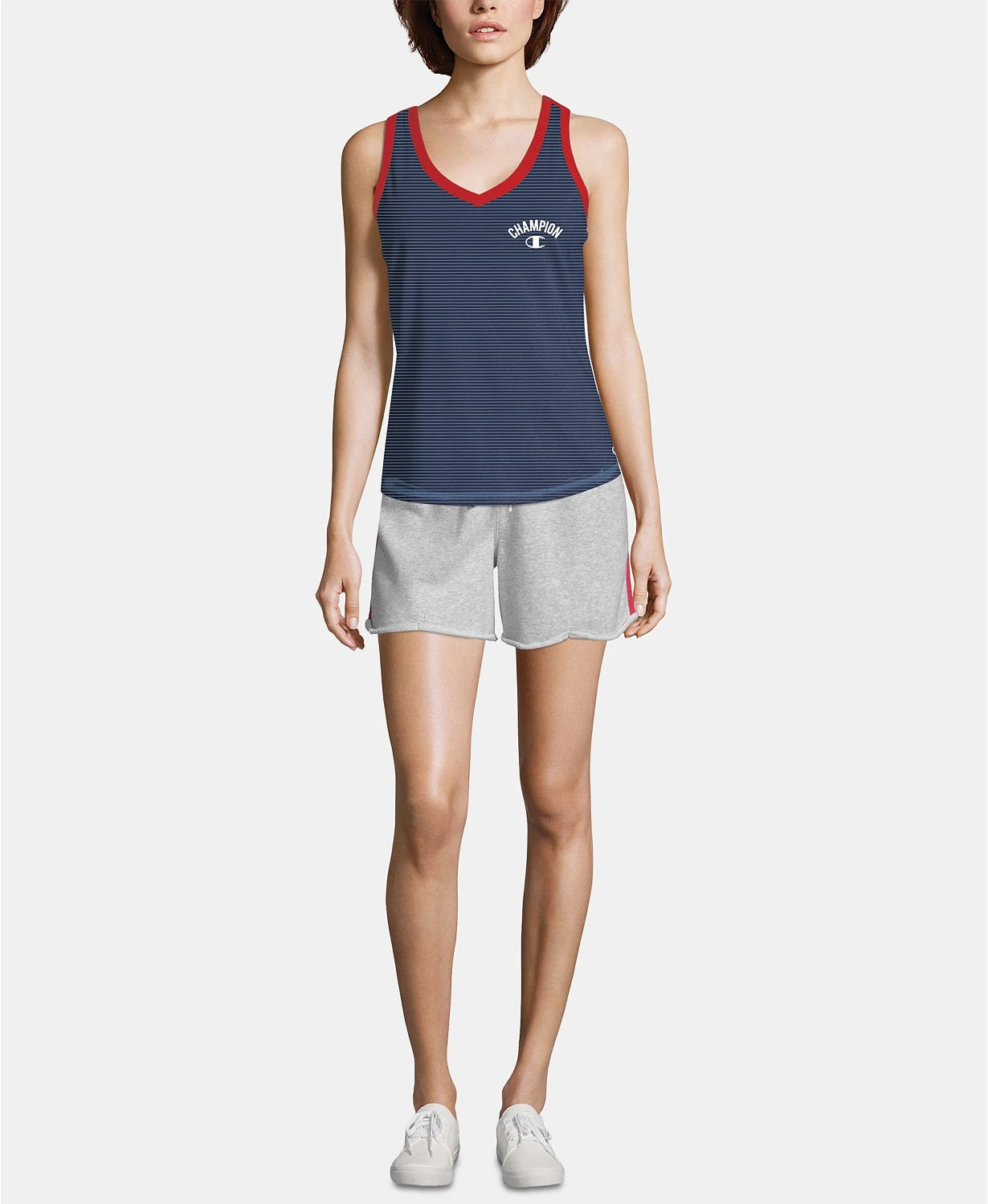 Champion Heritage Women's Cotton V-Neck Tank Top Dark Blue Size X-Large