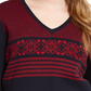 Tommy Hilfiger Women's Cotton Ivy Fair Isle Sweater Blue Size 2X