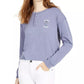 Disney Junior's Stitch Henley T-Shirt Navy Size Small