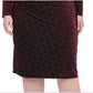Tommy Hilfiger Women's Plus Long Sleeve Velvet Burnout Sheath Dress Red Size 18W