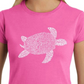 La Pop Art Women's Word Art T-Shirt Turtle Pink Size X-Large