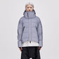 On/Off Hood O.S Down Jacket Unisex - Reflective Blue