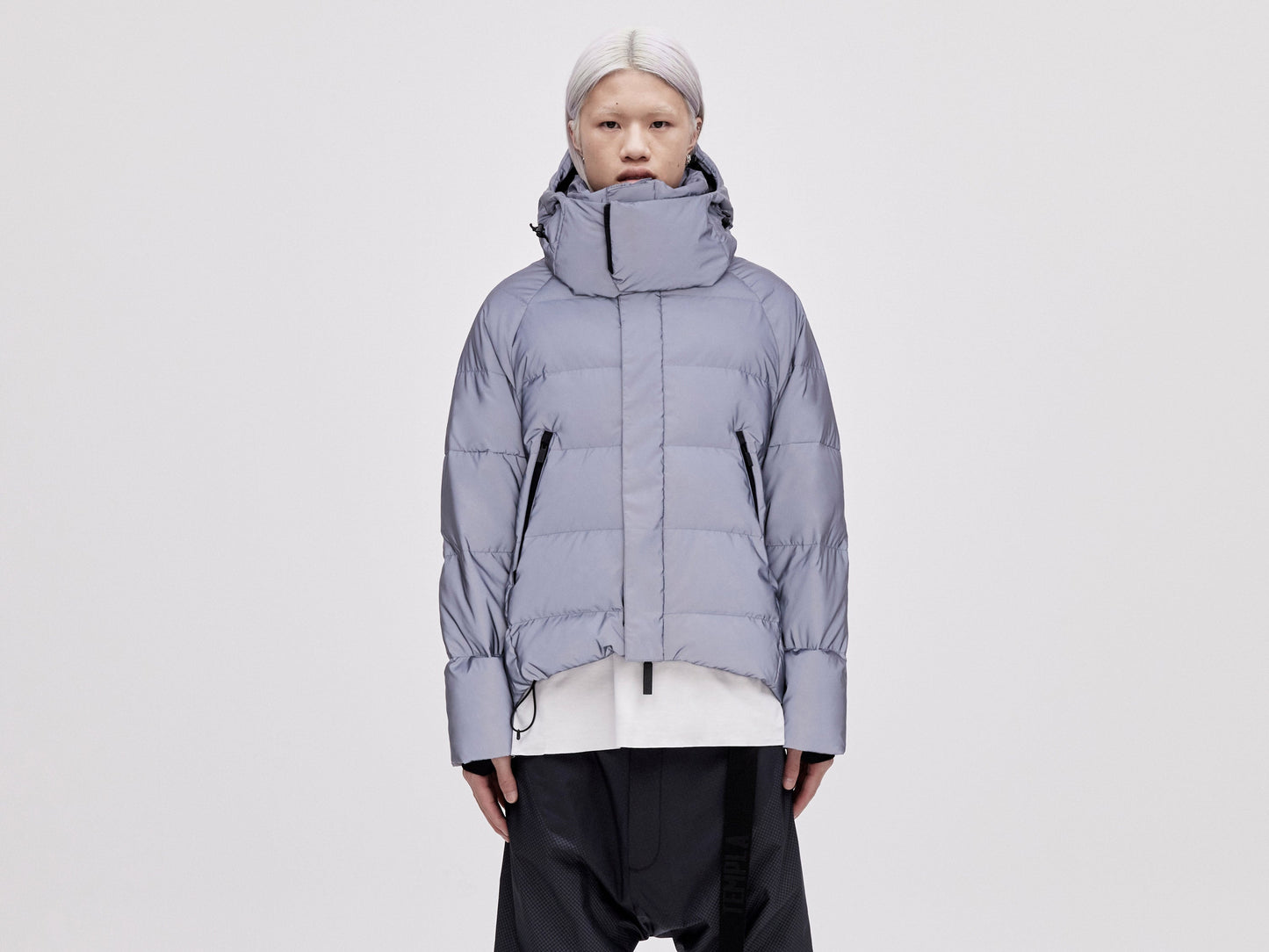 On/Off Hood O.S Down Jacket Unisex - Reflective Blue