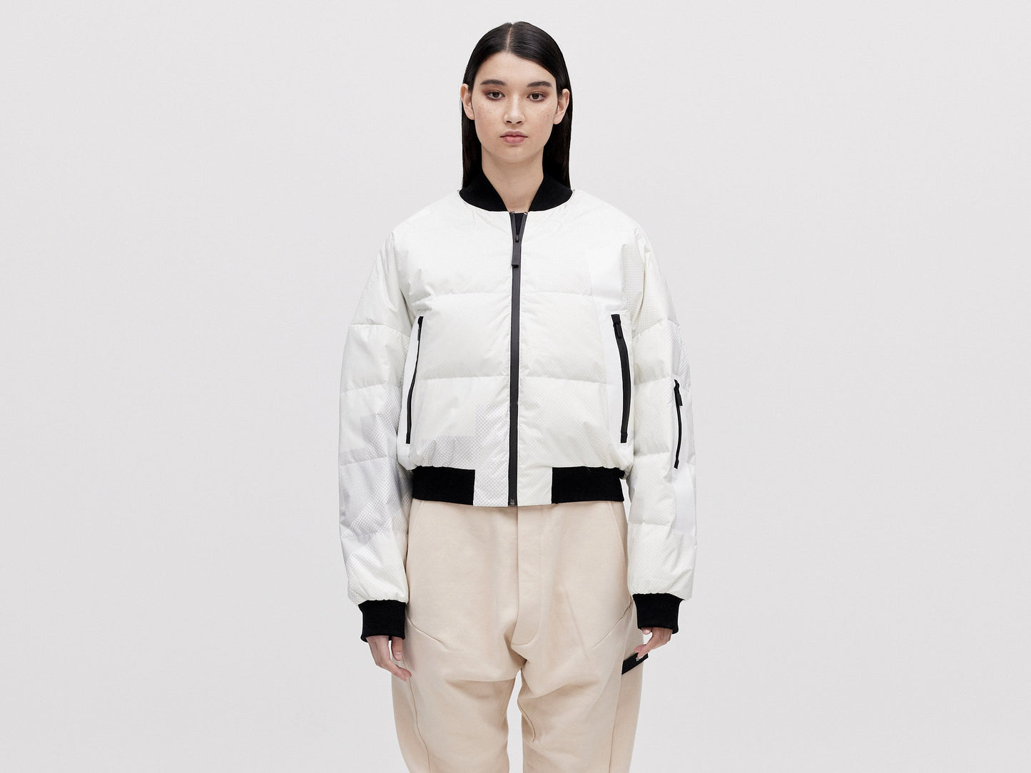 Bomber Down Jacket Unisex - Light Pixel