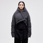 Wrap Down Jacket - Reflective Black