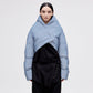 Wrap Down Jacket - Reflective Blue