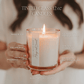 Merry and Bright Soy Candle - Tinted Glass Jar - 12 oz