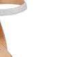 Material Girl Women's Blaire Two-Piece Dress Sandals Gray Size 10.5M