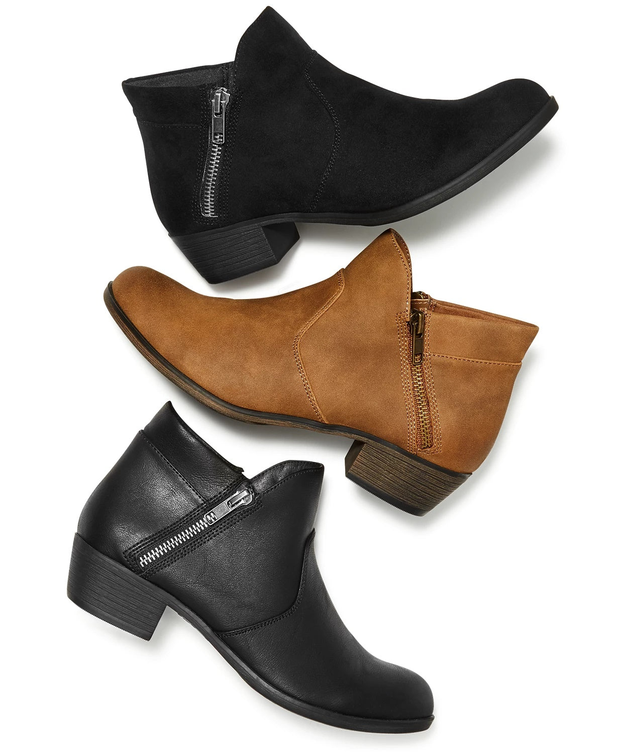American Rag Women's Abby Stacked Booties Black Size 5 M