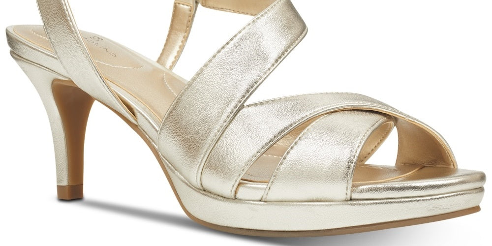 Bandolino Women's Kenosha Slingback Pumps Gold Size 10 M