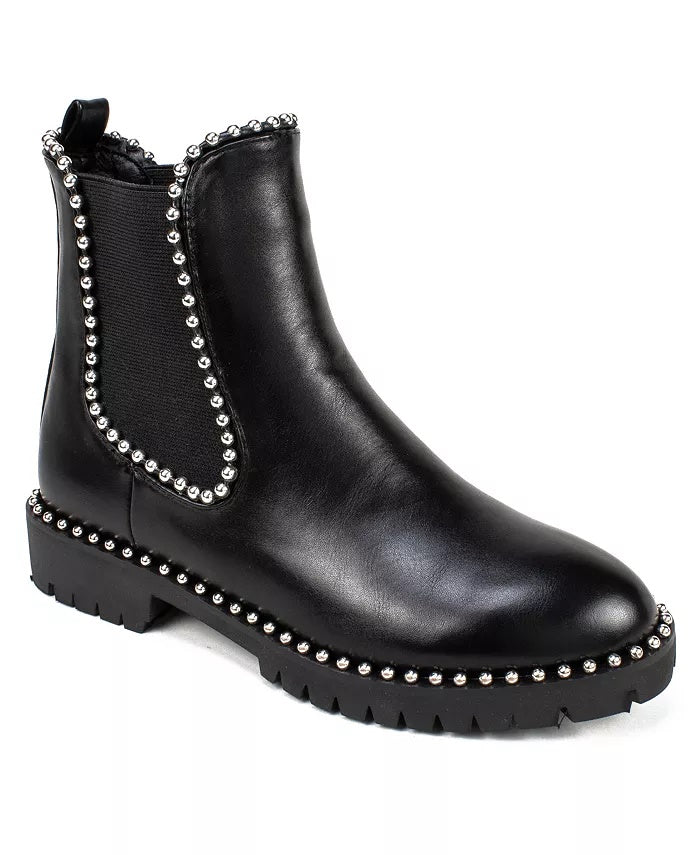 Seven Dials Women's Shelley Studded Ankle Booties Black Size 7 M
