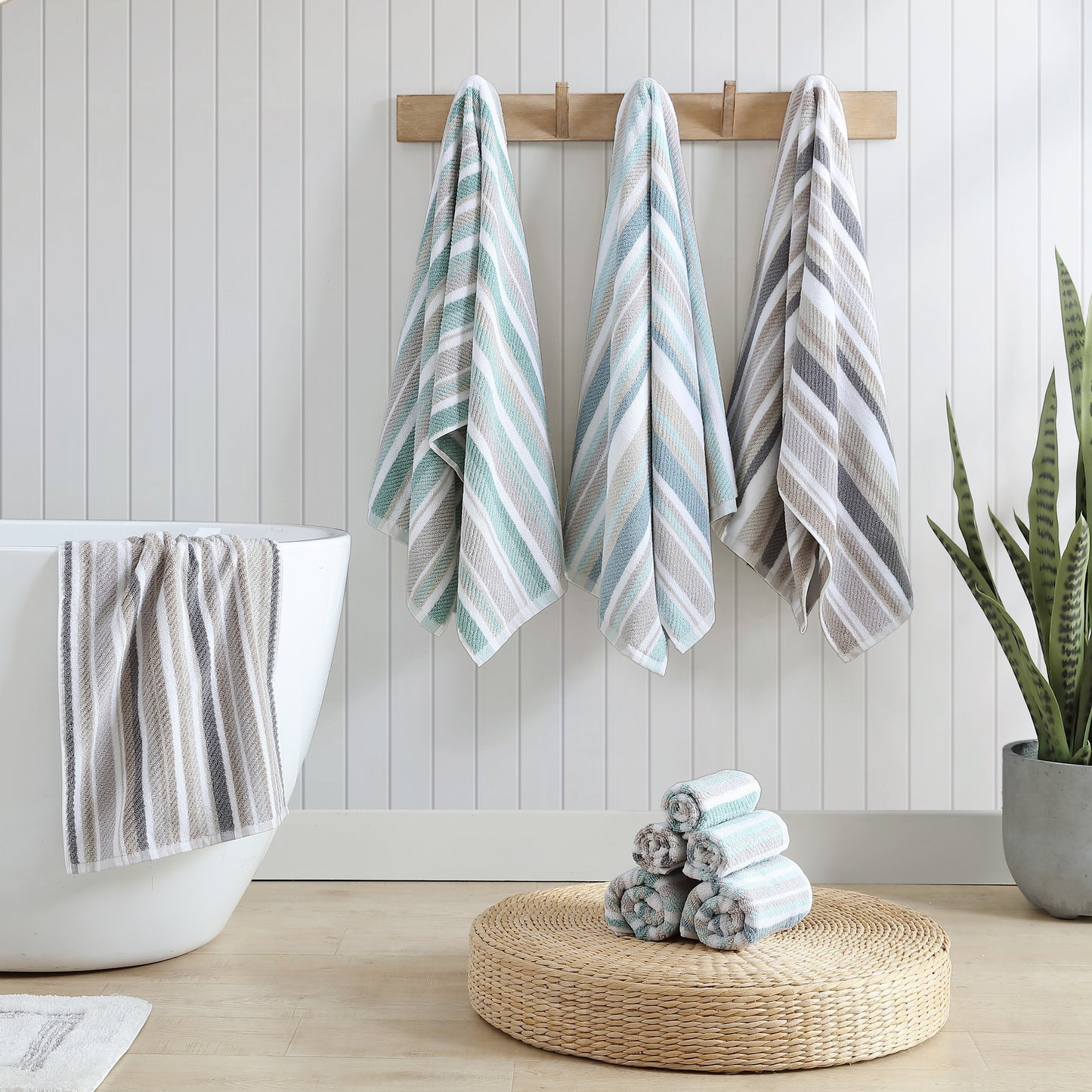 Tommy Bahama Ocean Bay Stripe Cotton Terry 3 Piece Towel Set