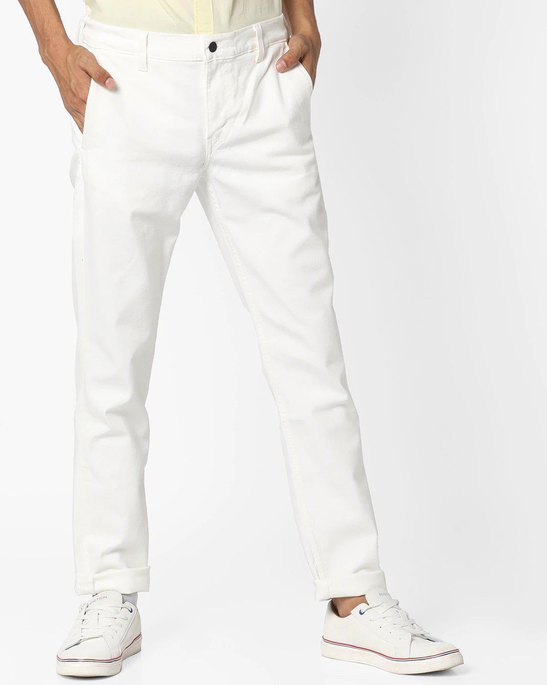 Levi's Men's Straight Fit Jeans White Size 31X30