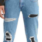Levi's Men's 511 Slim Fit Rip And Repair Jeans Blue Size 30X30