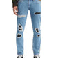 Levi's Men's Slim Fit Rip And Repair Jeans Blue Size 34X30