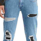 Levi's Men's Slim Fit Rip And Repair Jeans Blue Size 34X30