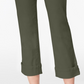 Style & Co Women's Petite Curvy-Fit Capri Jeans Green Size 10 P