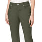 Style & Co Women's Curvy Fit Capri Jeans Green Size 14 Petite