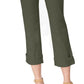 Style & Co Women's Curvy Fit Capri Jeans Green Size 14 Petite