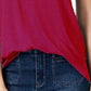 Maison Jules Women's Scoop-Neck T-Shirt Red Size Small