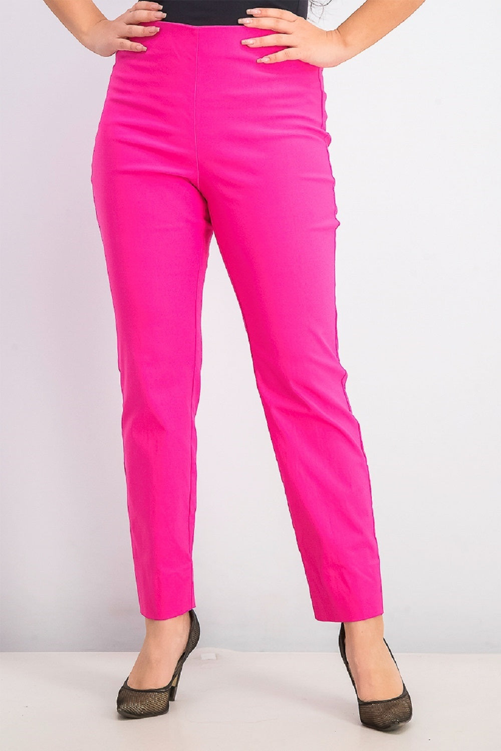 Charter Club Women's Chelsea Tummy Control Skinny-Leg Ankle Pants Pink Size 18