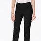 Charter Club Women's Chelsea Petite Tummy-Control Ankle Pants Black Size 14 P