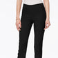 Charter Club Women's Chelsea Petite Tummy-Control Ankle Pants Black Size 2 P